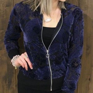 Ariat Blue Velvet Bomber Jacket